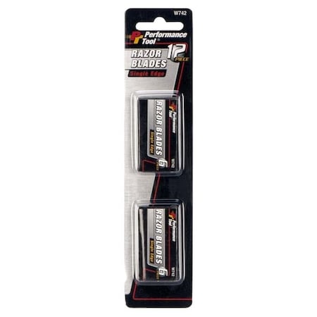 Perform Tool Perform Tool W742 Single Edge Razor Blade - Pieces 12 W742